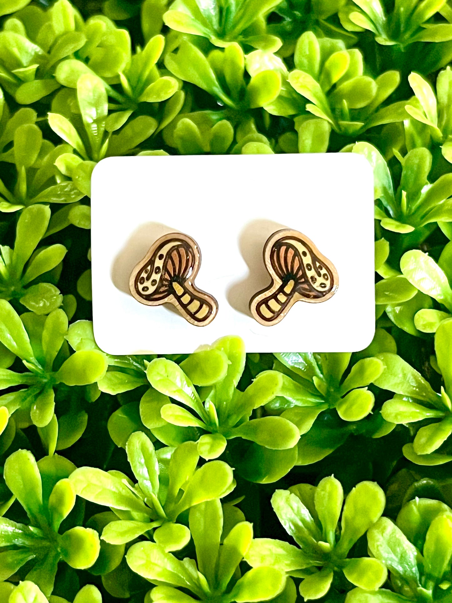 Mushroom Stud Earrings