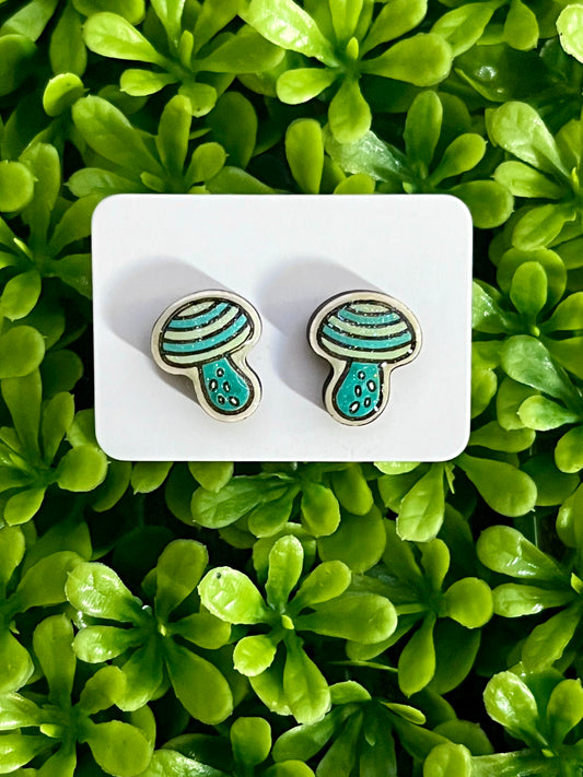 Mushroom Stud Earrings