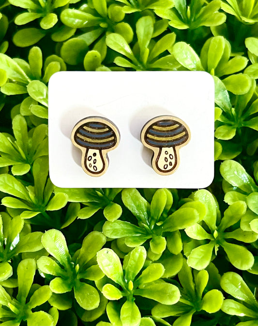 Mushroom Stud Earrings