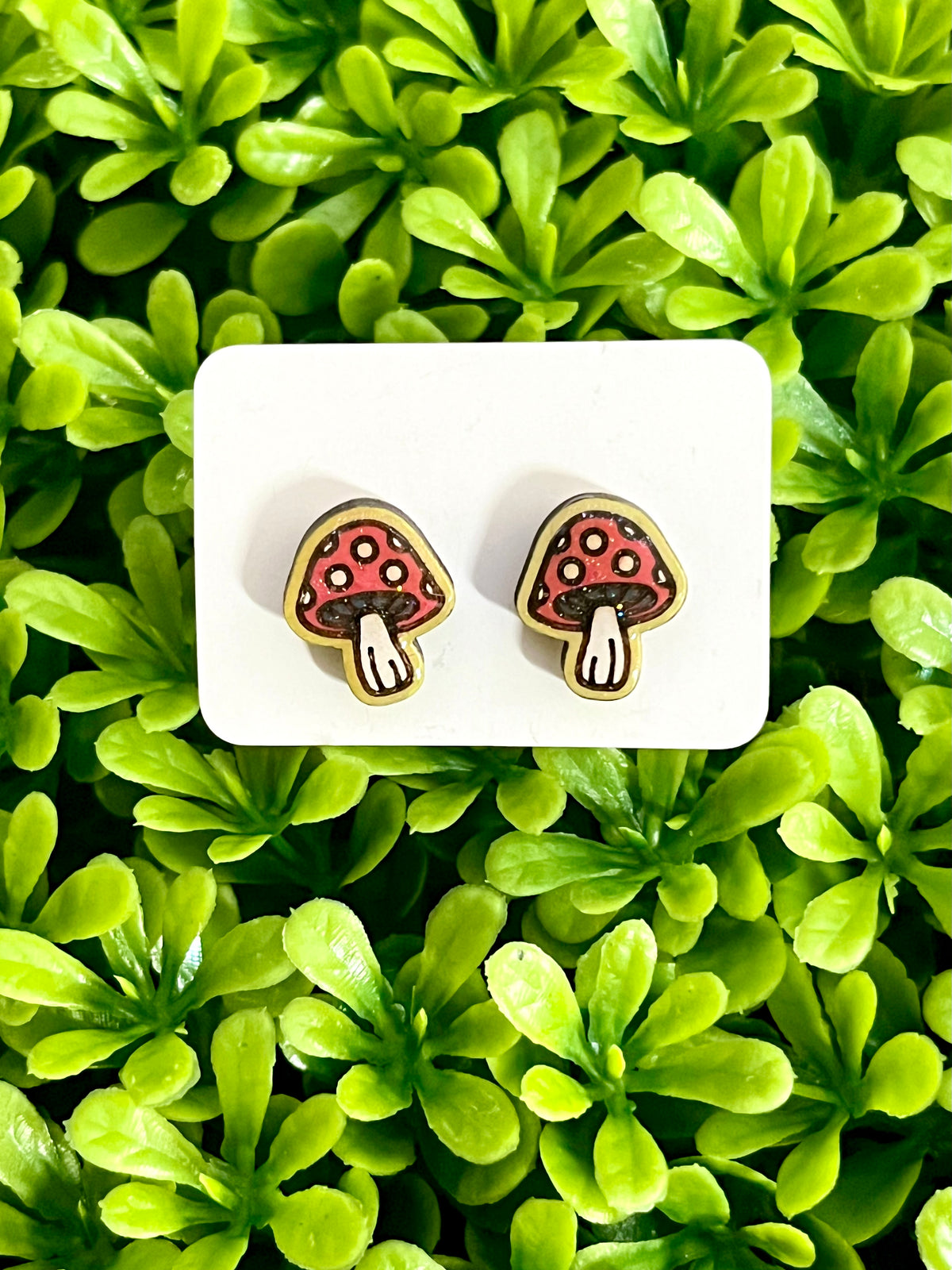 Mushroom Stud Earrings