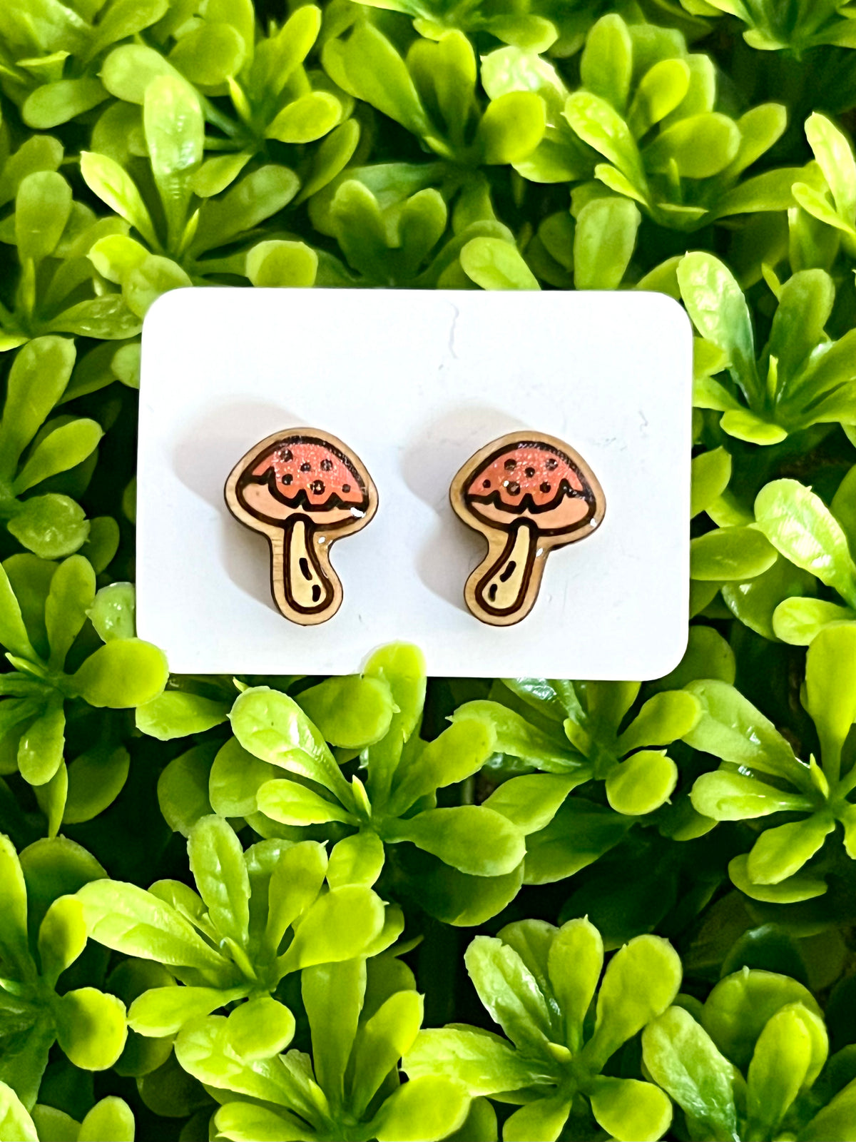 Mushroom Stud Earrings